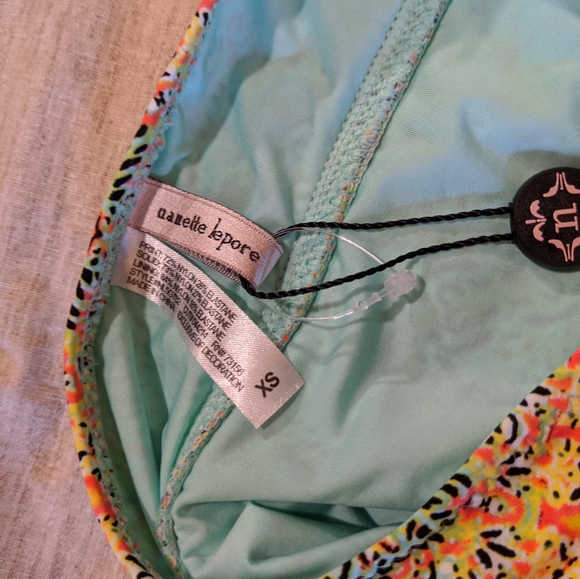 Nanette Lepore Tankini Bikini 3 piece set NWT XS - Picture 8 of 15